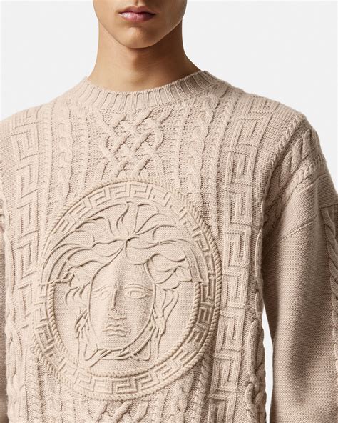 versace knitted sweater|versace sweater price.